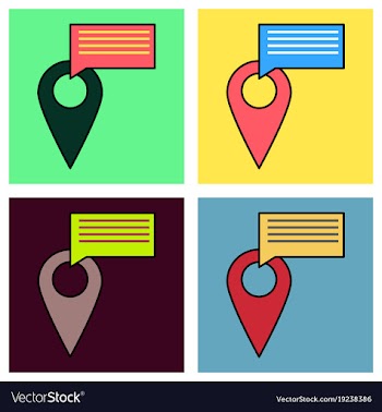 Set of navigation geolocation icon in flat design vector image