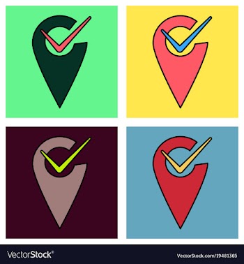 Set of navigation geolocation icon in flat design vector image