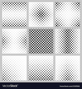 Set of nine square pattern designs vector image