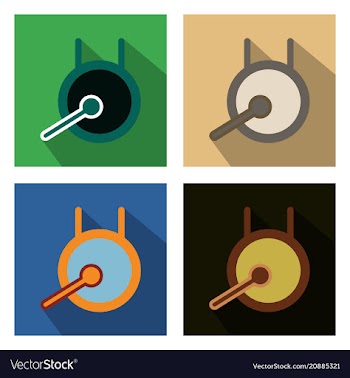 Set of of chinese drum for dragon dance vector image