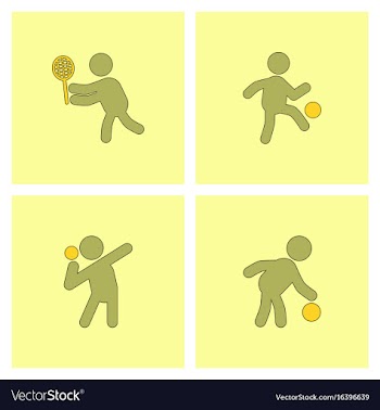 Set of olympic game design vector image