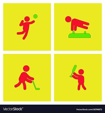 Set of olympic game design vector image