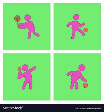 Set of olympic game design vector image
