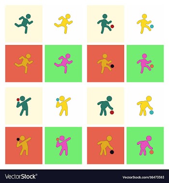 Set of olympic game design vector image