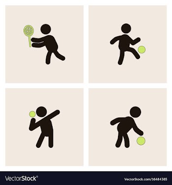 Set of olympic game design vector image