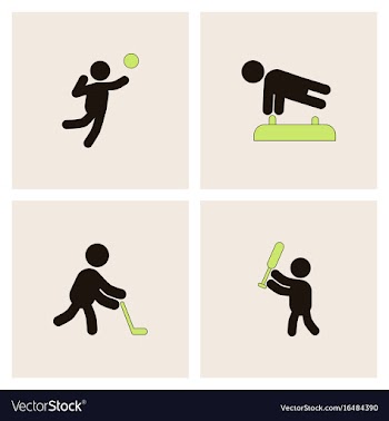 Set of olympic game design vector image