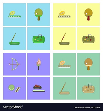 Set of olympic sport games vector image