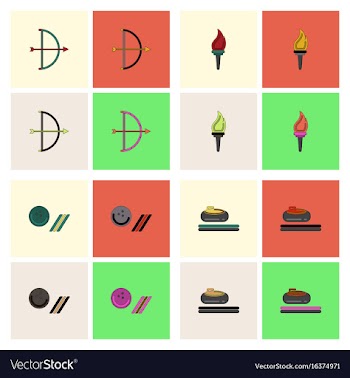 Set of olympic sport games vector image