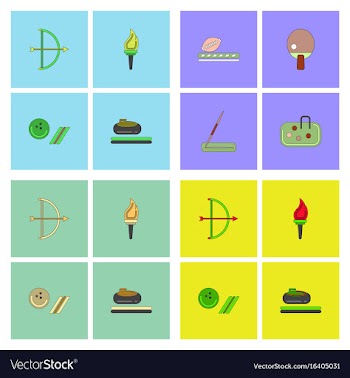 Set of olympic sport games vector image