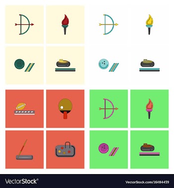 Set of olympic sport games vector image