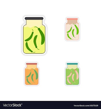 Set of paper stickers on a white background canned vector image