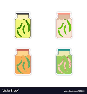 Set of paper stickers on a white background canned vector image