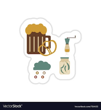 Set of paper stickers on a white background junk vector image