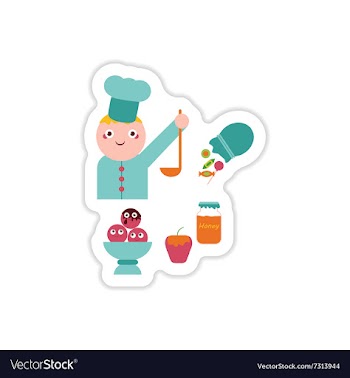 Set of paper stickers on a white background sweet vector image