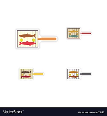 Set of paper stickers on a white background vector image