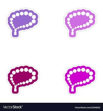 Set of paper stickers on white background Arab vector image