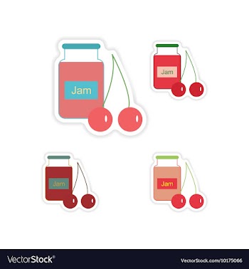 Set of paper stickers on white background Bank vector image