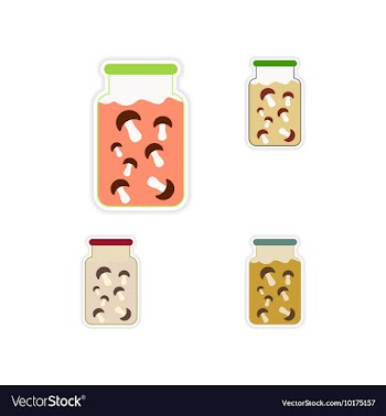 Set of paper stickers on white background Bank vector image