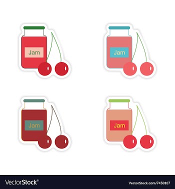 Set of paper stickers on white background Bank vector image