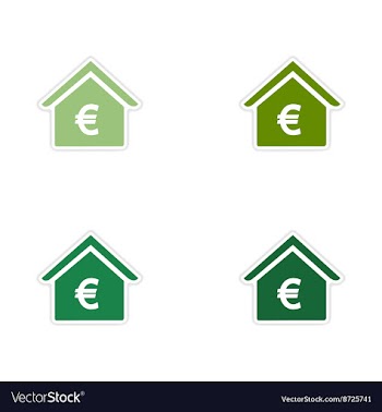 Set of paper stickers on white background bank vector image
