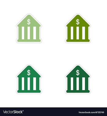 Set of paper stickers on white background bank vector image