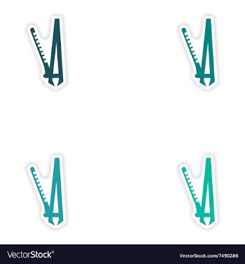 Set of paper stickers on white background Curling vector image