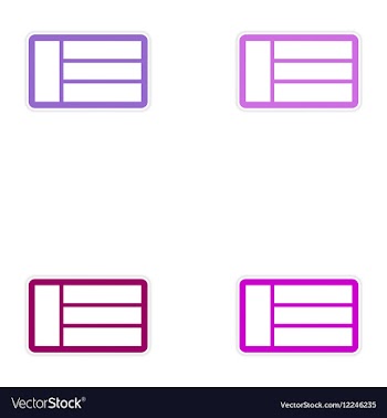 Set of paper stickers on white background emirates vector image