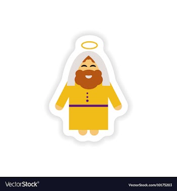 Set of paper stickers on white background father vector image