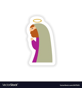 Set of paper stickers on white background father vector image