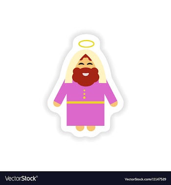 Set of paper stickers on white background father vector image