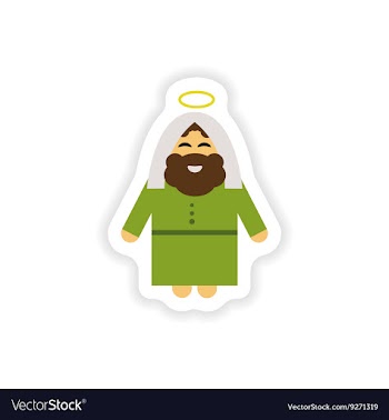Set of paper stickers on white background father vector image
