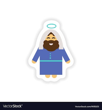 Set of paper stickers on white background father vector image