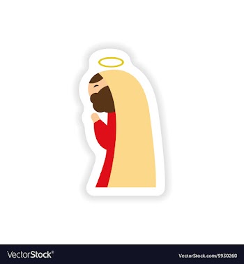Set of paper stickers on white background father vector image