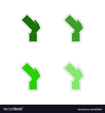 Set of paper stickers on white background football vector image