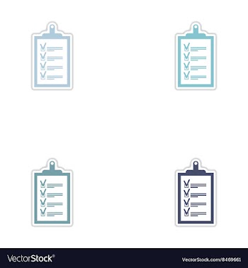 Set of paper stickers on white background form vector image