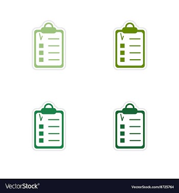 Set of paper stickers on white background form vector image