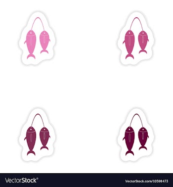 Set of paper stickers on white background fresh vector image