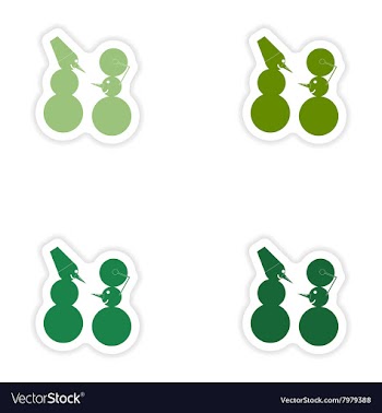 Set of paper stickers on white background Funny vector image