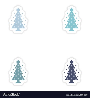 Set of paper stickers on white background Hanukkah vector image