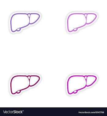 Set of paper stickers on white background human vector image