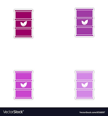 Set of paper stickers on white background iron vector image