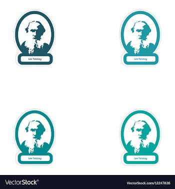 Set of paper stickers on white background Lev vector image