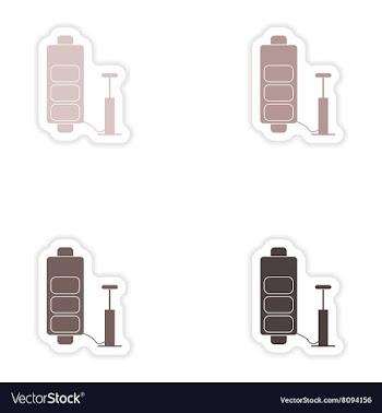 Set of paper stickers on white background mobile vector image