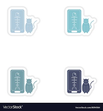 Set of paper stickers on white background mobile vector image