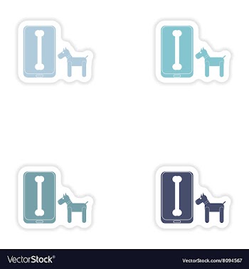 Set of paper stickers on white background mobile vector image
