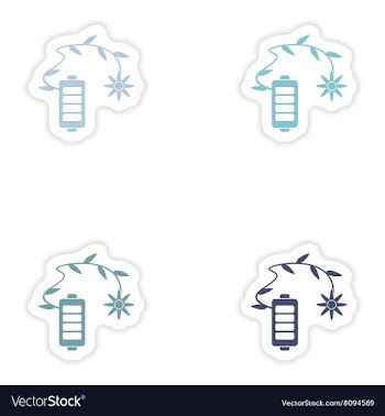 Set of paper stickers on white background mobile vector image