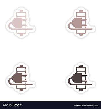 Set of paper stickers on white background mobile vector image