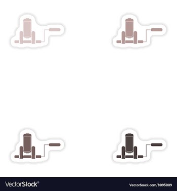 Set of paper stickers on white background mobile vector image
