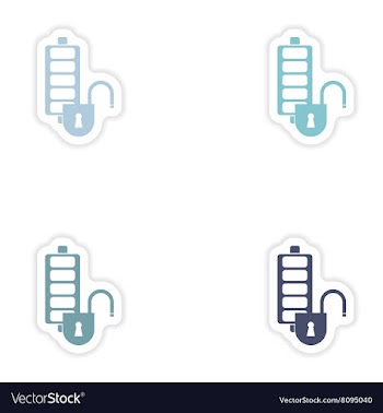 Set of paper stickers on white background mobile vector image