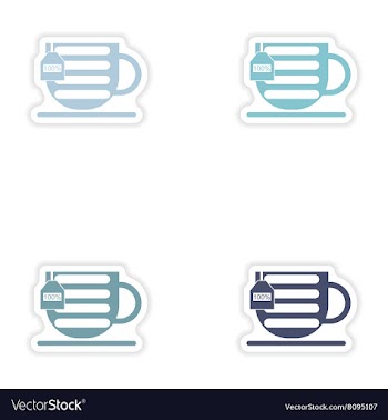 Set of paper stickers on white background mobile vector image
